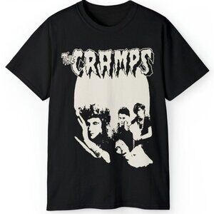 Vintage The Cramps Group Photo Shirt Rock Band Music Graphic Tee Punk Fan 17